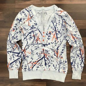 Delia's Long Sleeve Scissor V-Neck Shirt